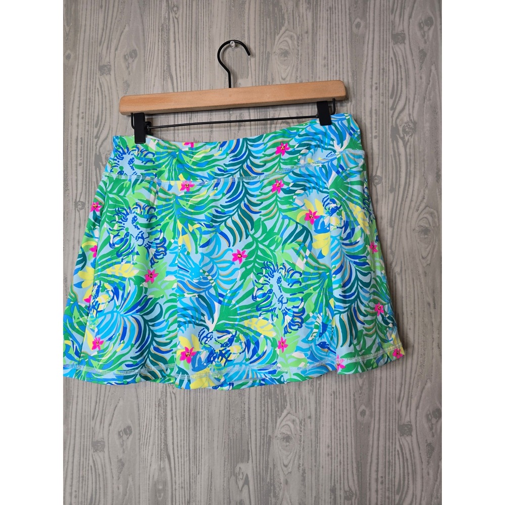 Lilly Pulitzer Aila Skort Large Multi Via Parigi Luxletic Pickleball Golf Tennis